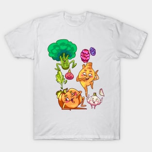 Vegetables Cartoon Funny T-Shirt